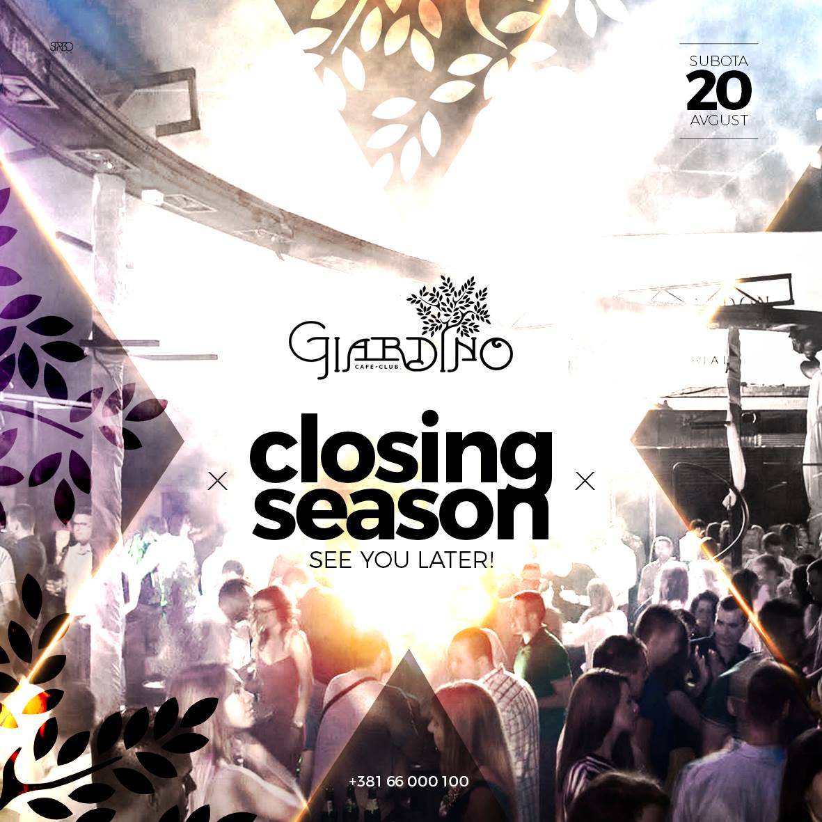 Closing sesason!