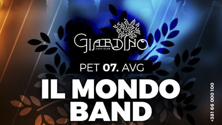 Petak - 07.08.2020. - Acoustic Night - Il Mondo Band