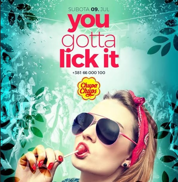 you gotta lick it
